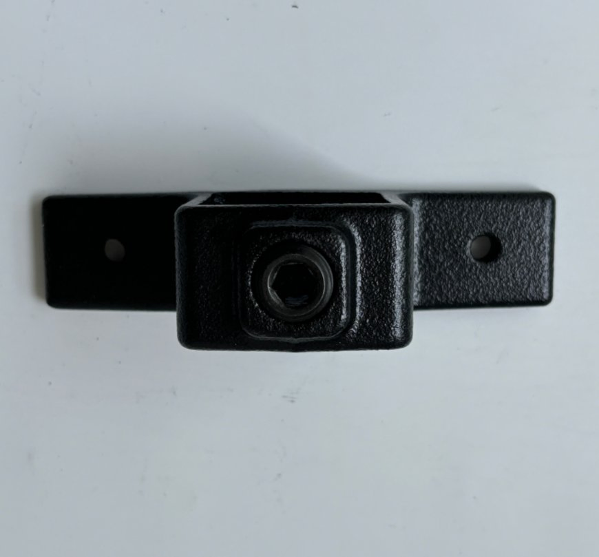 25mm Square Tube Connector Galvanized Malleable Iron Key Clamp Pipe Fittings
