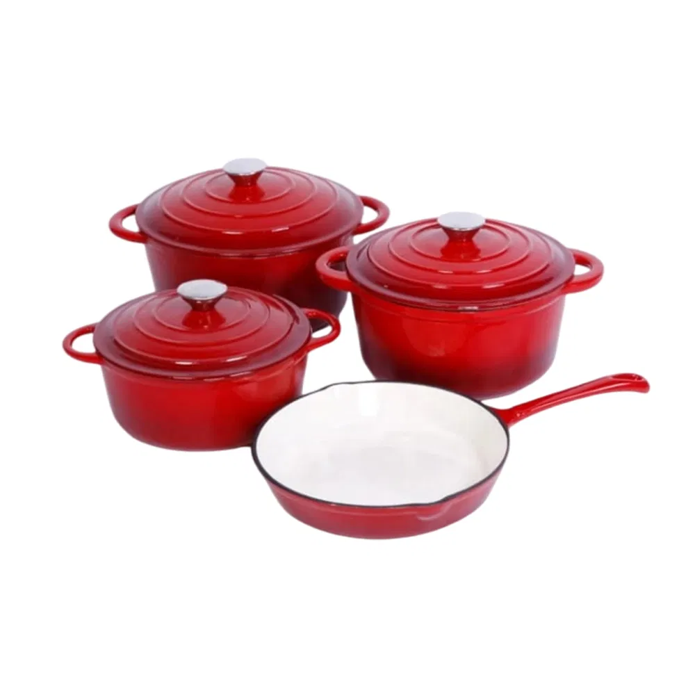 Enamel Cast Iron Cookware Set, Kitchen Ware Sets, Cooking Sets