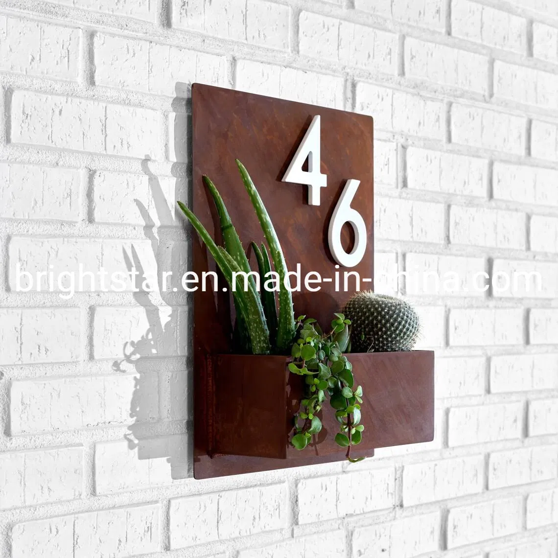 MID-Century Madness Planter Address Numbers House Numbers Address Sign