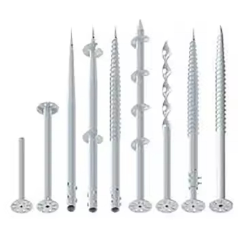 Galvanized Spiral Ground Piles for Construction for Fence and Foundation Construction