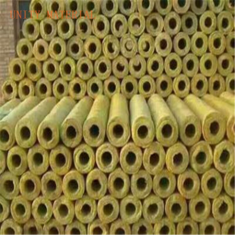 Heat Resistant Thermal Insulation Foil Mineral Rock Wool Pipe and Fireproof High Density Rock Wool Tube for Insulation