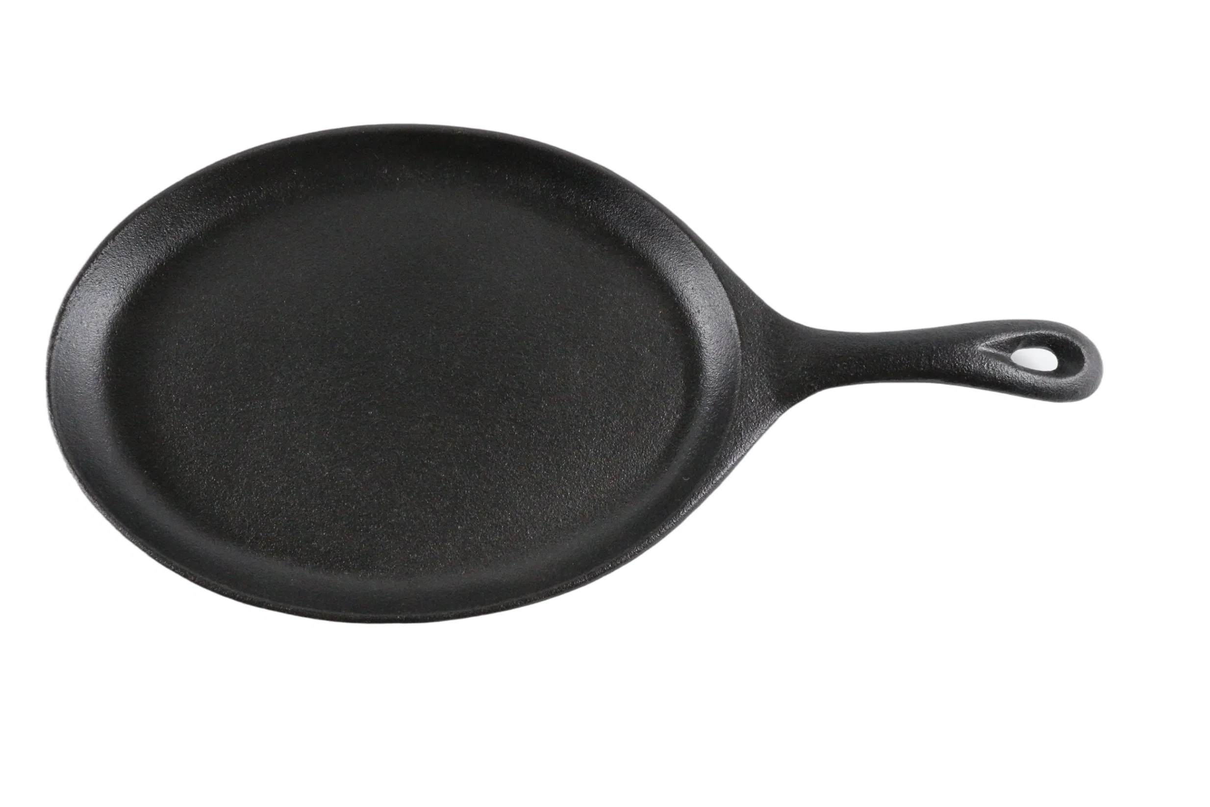 Чугунная сковорода с деревянной подставкой