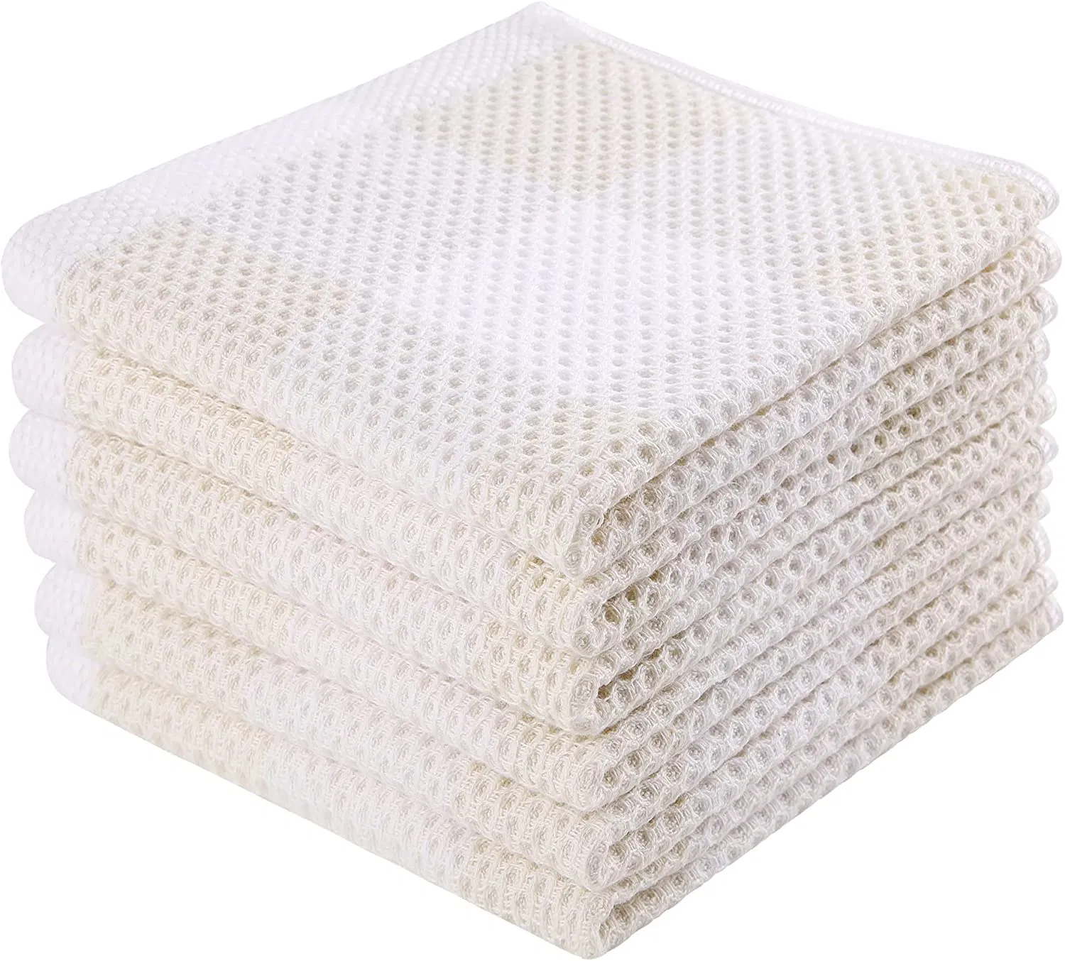 Waffle Weave Super Soft Absorbent Kitchen Dish Towel for Drying Dishes