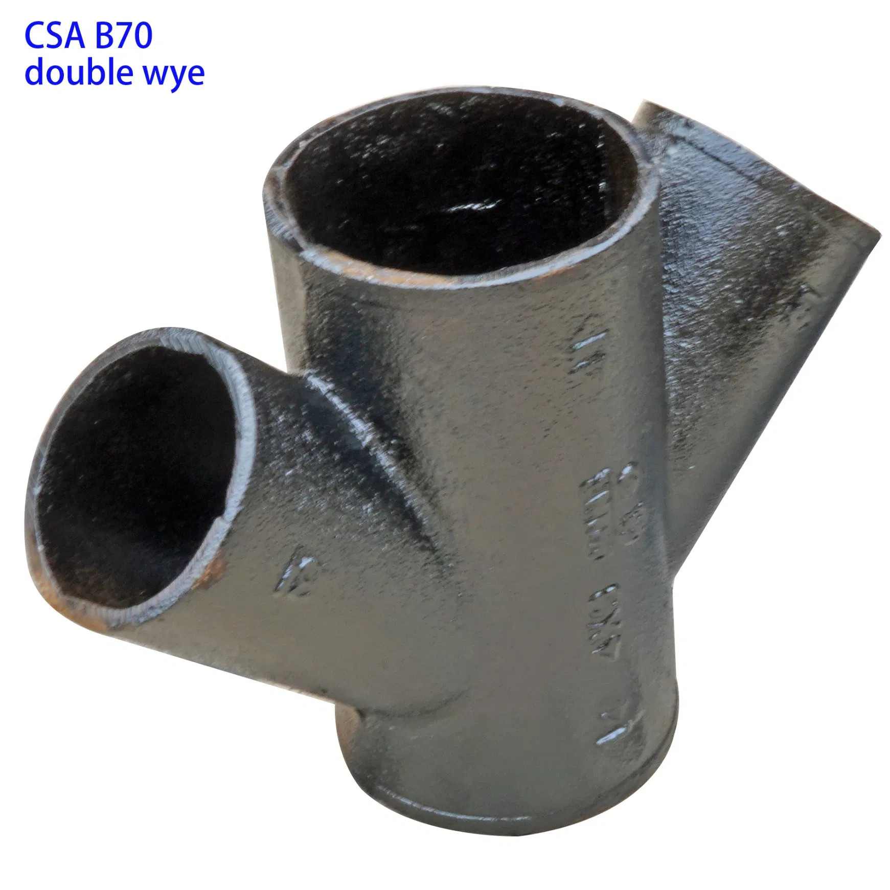 CSA B70 Hubless Cast Iron Soil Pipe Fittings Double Y Wye