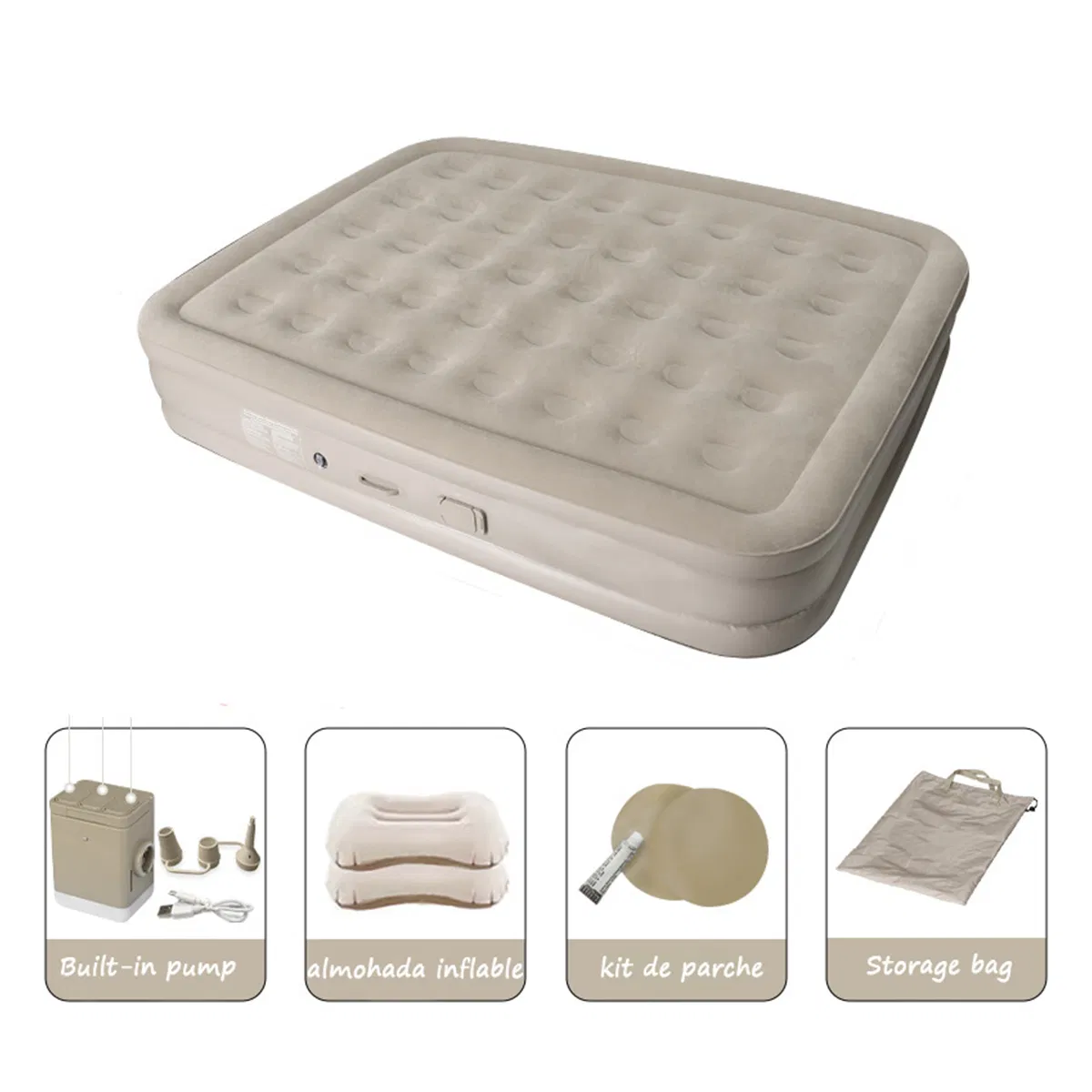 Double Inflatable Mattress 4000 Ma Built-in Electric Pump Free Shipping to Mexico City