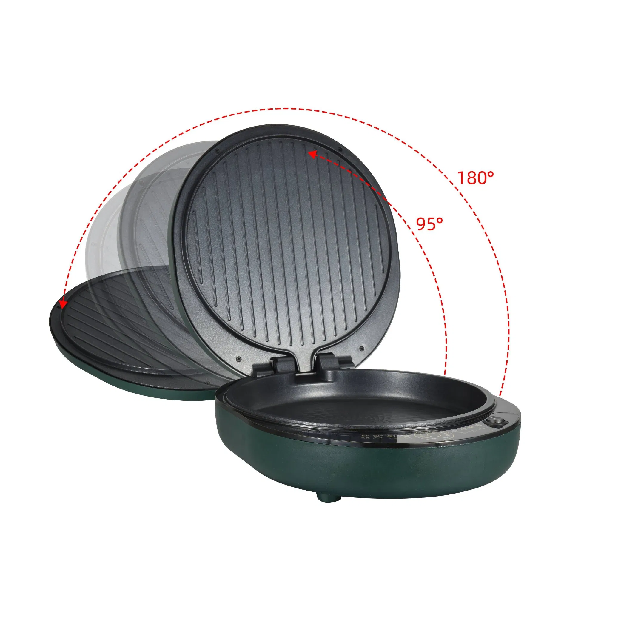 Adjustable Thermostat Cool-Touch Handles Non-Stick Surface Electric Baking Pan