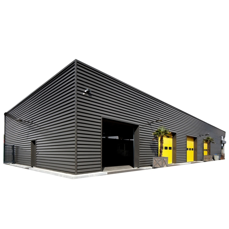 Steel Structure Fabrication High Strength Low Alloy Painted Galvanized Steel Component for Warehouse