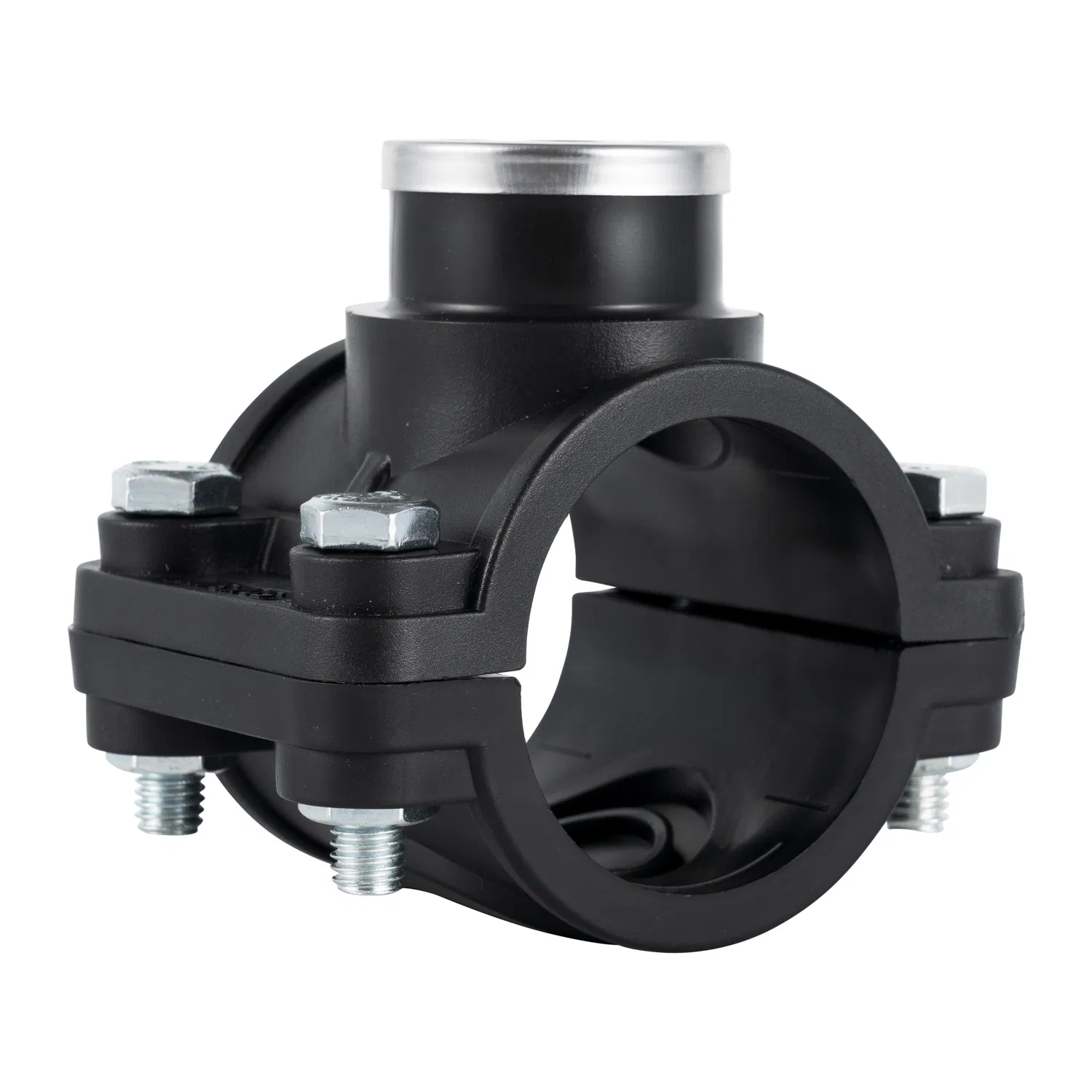 Iron Ring Secured PP Saddle for Sprinkler Irrigation Pipe Fittings