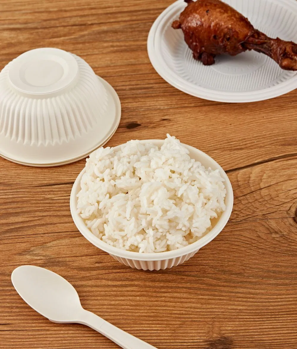 Eco-Friendly Take Away Ramen Salad Fast Food Packaging Biodegradable Bowls Bulk