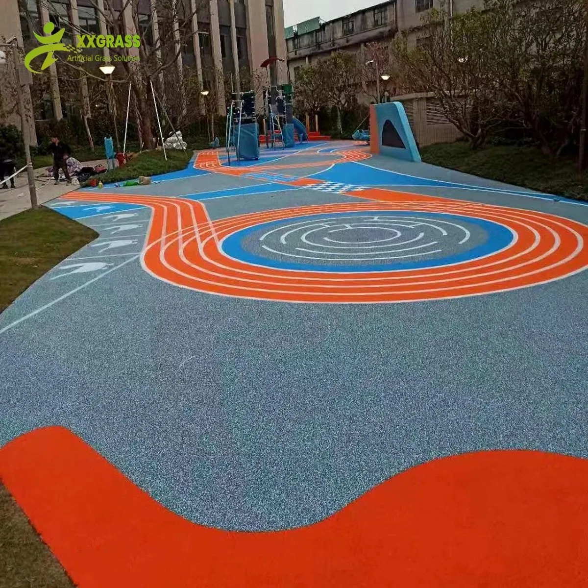 2-4mm Colored EPDM Rubber Particles Filling Recycled Tyre Rubber Granules