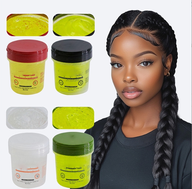 Strong Hold Olive Oil Hair Wax Gel Styling Gel 473ml for Women with Texturizing Effect Leave-on Styling Gel for Curly Hair