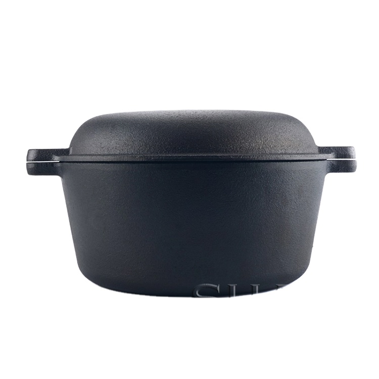 Чугунный жаровня-кастрюля 10 дюймов с крышкой