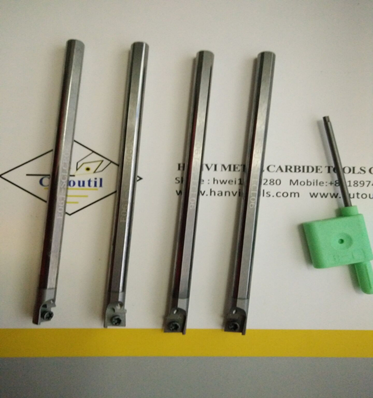 Cutoutil E08K-Sclcr06 Carbide Boring Bar Carbide Shank for Internal Turning Tools