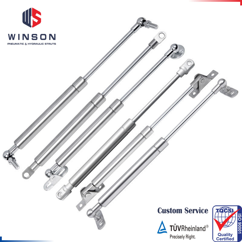 SS304 & SS316 Stainless Steel Gas Springs, Lifting Gas Struts for Marine, Dish Washers Corrosion Environments