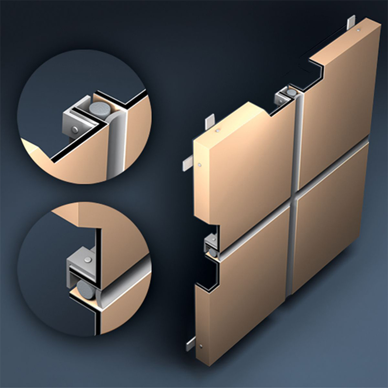 Commercial Exterior Waterproof Aluminum Panel Curtain Wall System Curtain Wall