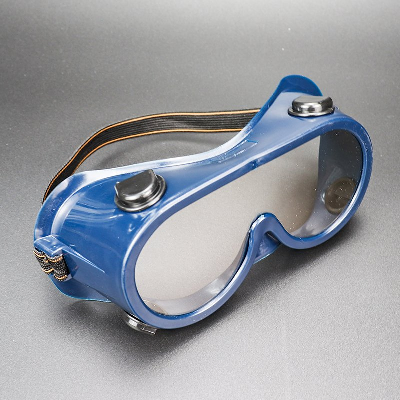 Promotional Low MOQ Light Fog Free Retro Blue Antifog Lab Industrial Safety Glasses with Seal