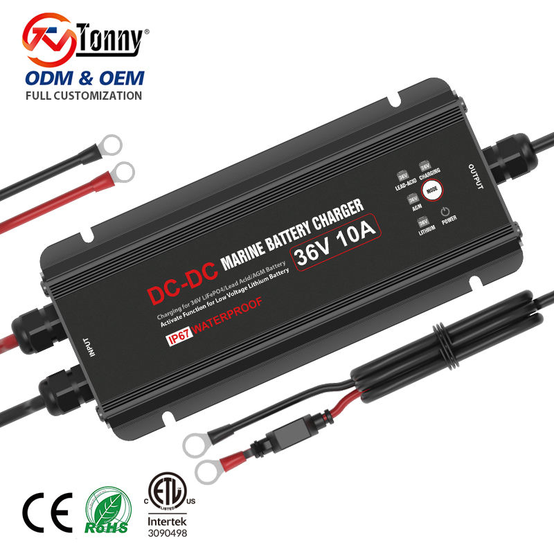 DC-DC зарядное устройство 12V-36V 20A для литиевых аккумуляторов