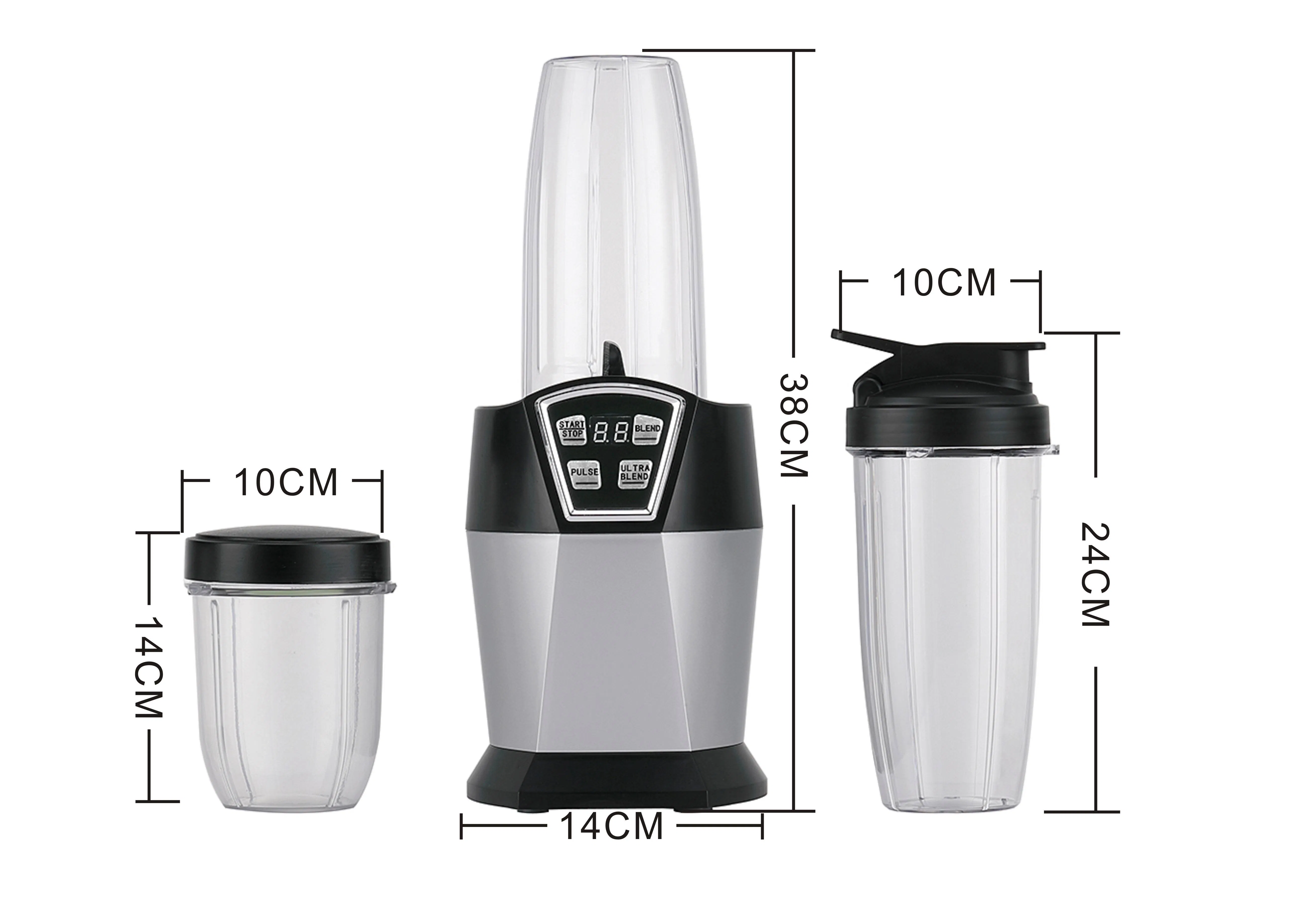 1000W Auto-Lq Multi-Purpose Nutri Blender Mixer Smoothie Personal Blenders