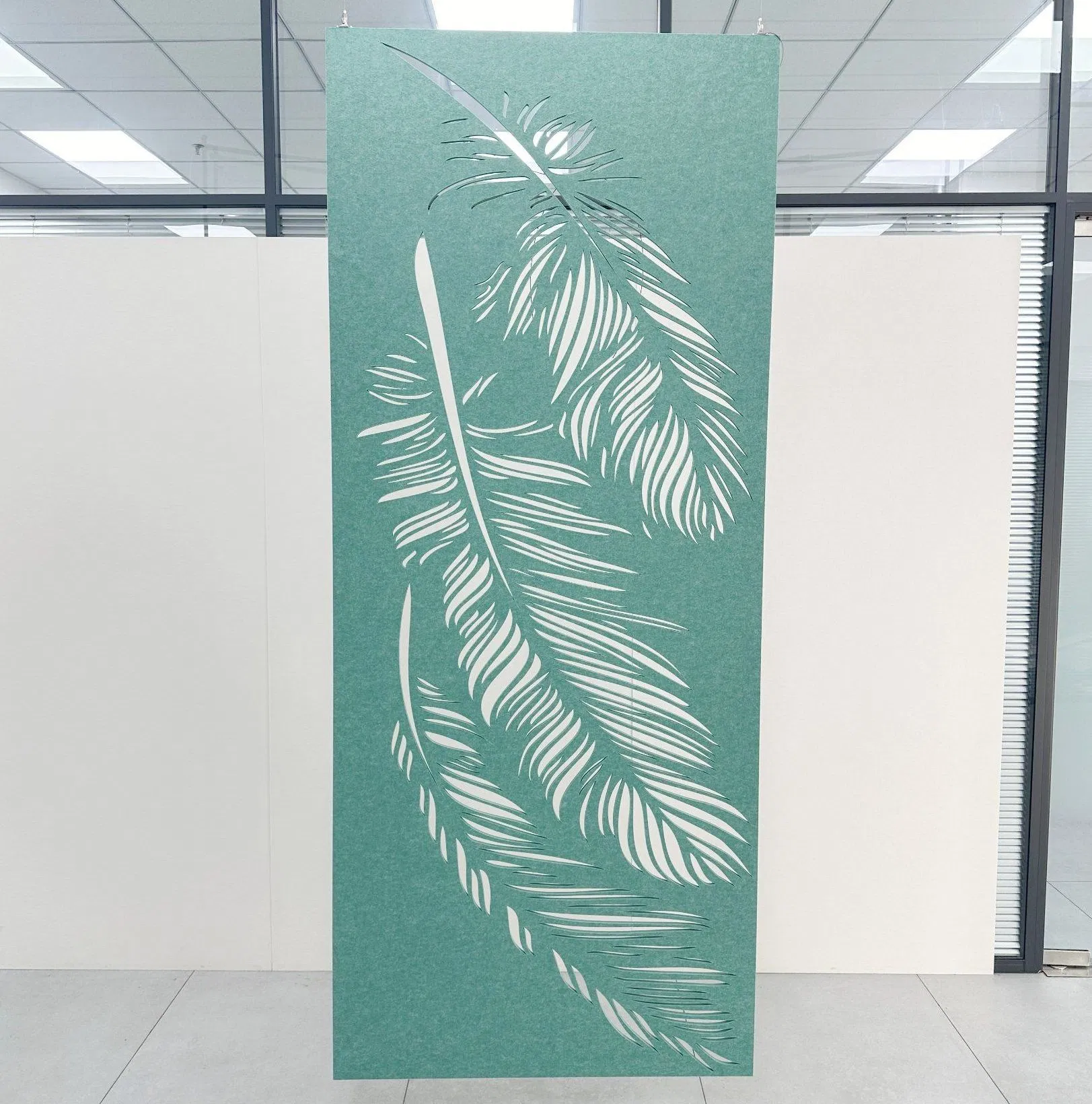 Eco Recycled Pet Material Felt Acoustic Soundproofing Panel Hanging Divider Screen Wall Partition for Office Hotel School Bulk Supplier