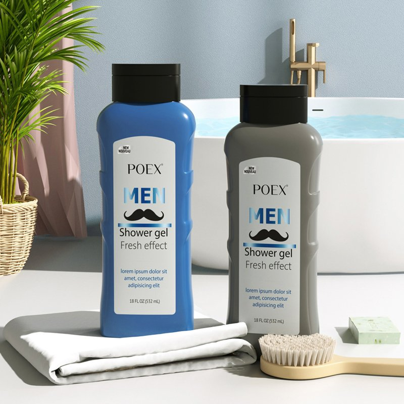 Private Label Wholesale OEM DIY Men Shower Gel Body Wash Men's Refreshing Body Wash