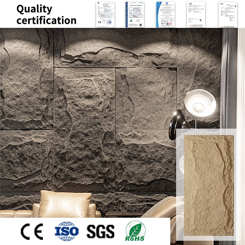 Container Home Wall Panel PU Stone with Customizable Colors and Patterns