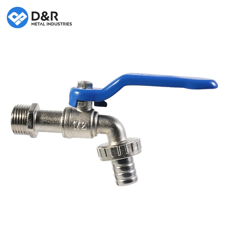 D&R Premium Zinc Alloy Wall Mounted Garden Hose Bibcock Slow Opening Anti-Splash Water Tap with 1/2" Thread
