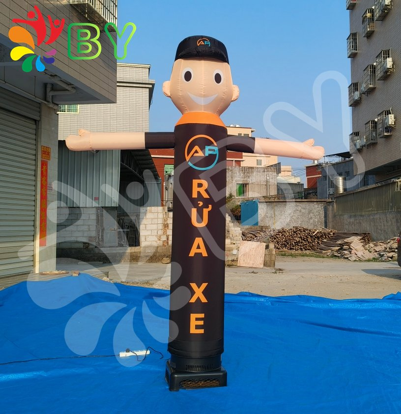 Factory Price Double Legs Popular High Quality Cowboy Wind Man Air Puppet Inflatable Sky Dancer for Sale