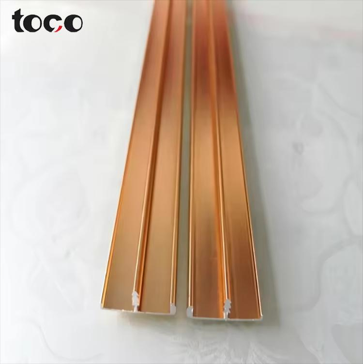 Multiple Color Square Aluminum Edge Banding Profile Corner Tile Trim