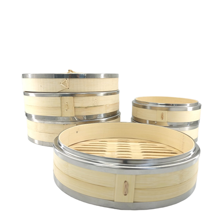 Nanzhu Stainless Steel Aluminum Edge Wrapped Circular Steamer
