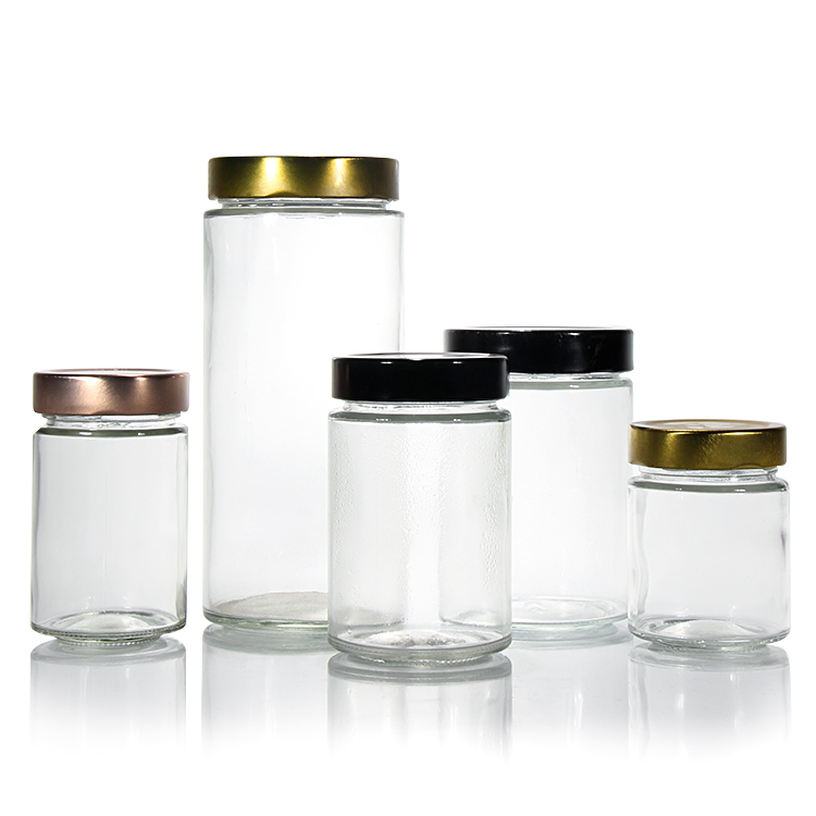 China Manufacturer Custom Empty 8oz Food Storage Honey Glass Jar