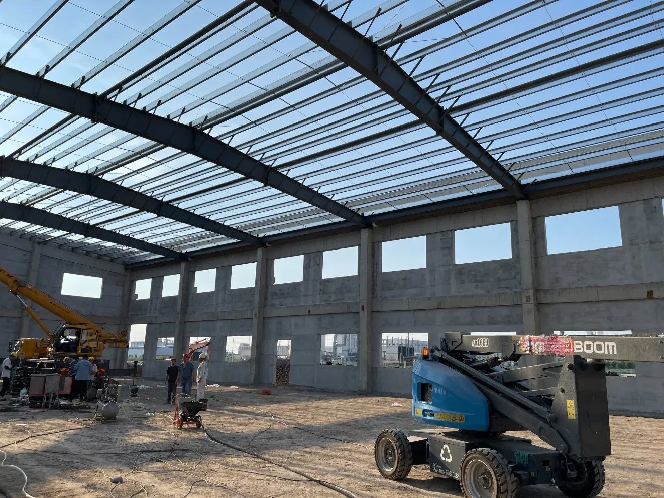Prefabricated H Beam Steel Structure Workshop for Dairy Shed