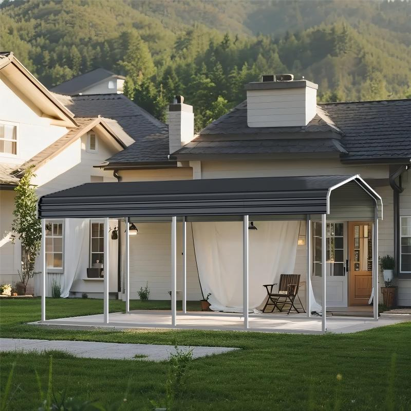 Heavy Duty Metal Carport with Galvanized Steel Roof Car Shelter