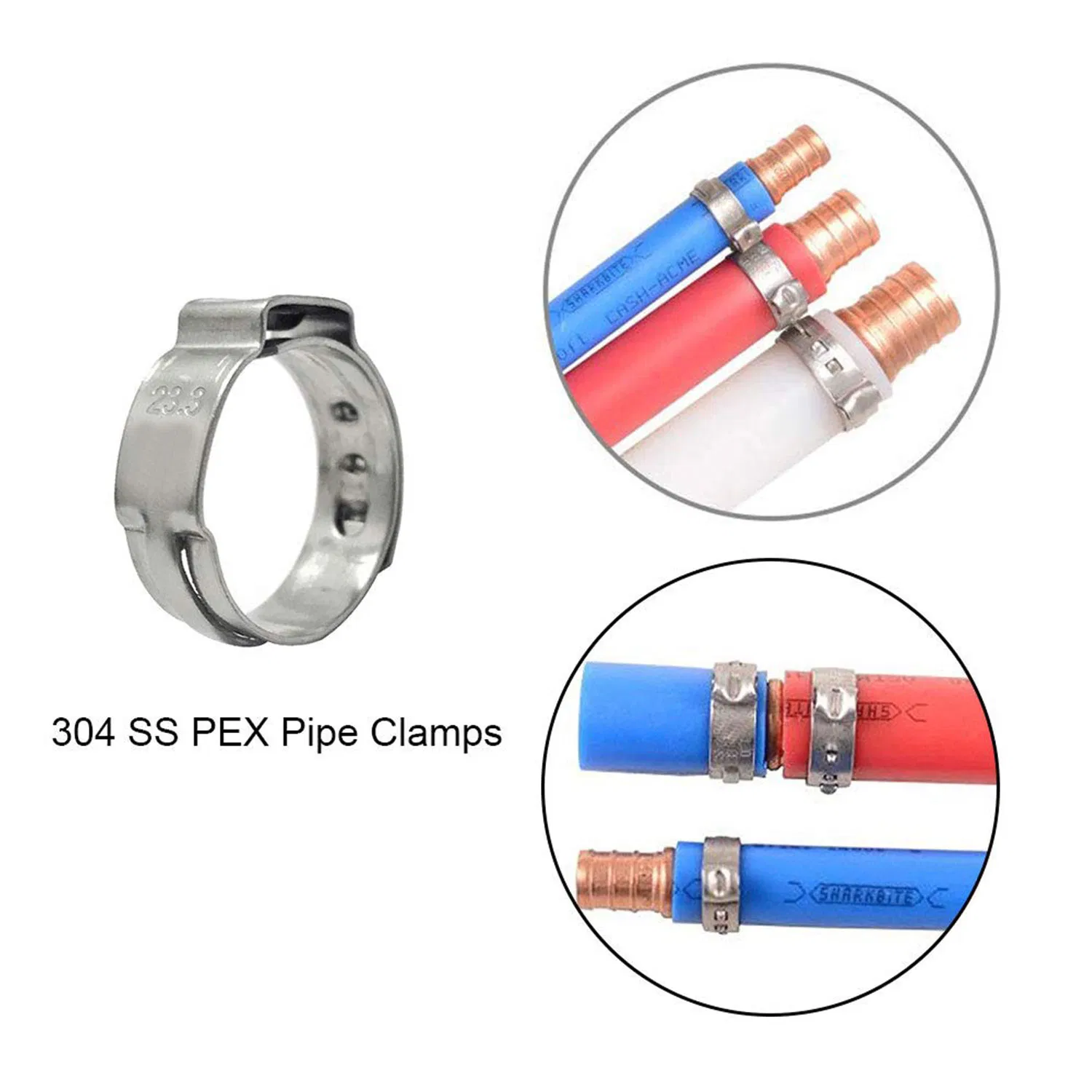 Single Ear Hose Clamp with Carbon Steel