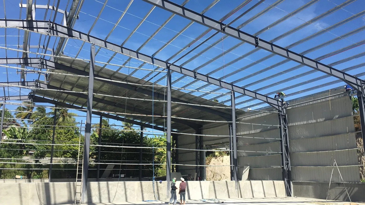 Light Steel Structural Construction Building Prefab Warehouse Prefabricated Aircraft Hangar Steel Structure Plant Steel Building