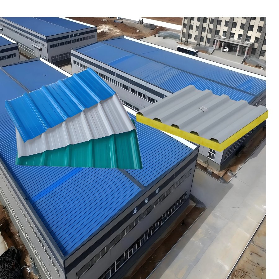 Wind Resistant Roof Sandwich Panel for High Rise Building Roofs