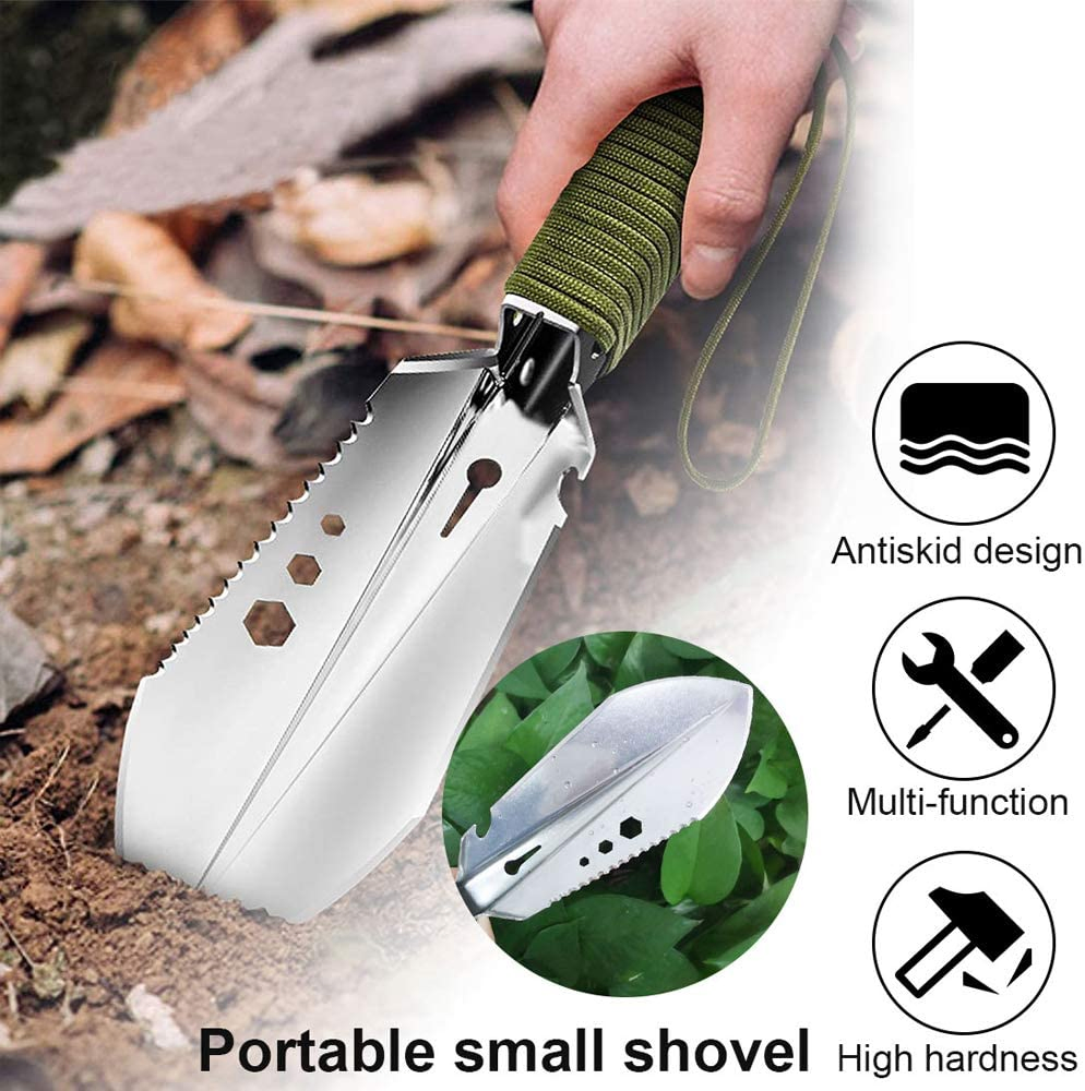 Mini Shovel Spade for Transplanting Plant Small Outdoor Camping Shovel Stainless Steel Gardening Shovel