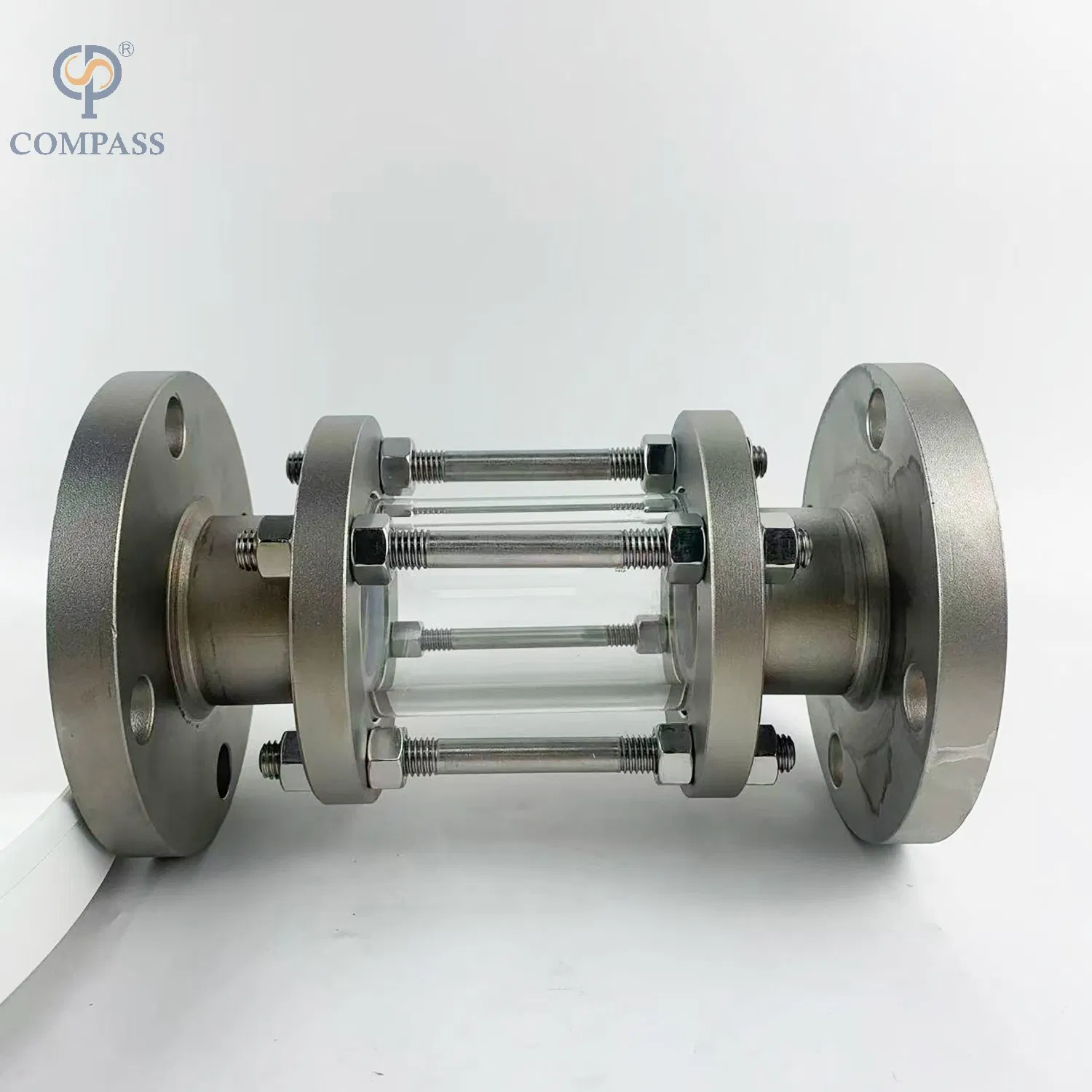 Sanitary Stainless Steel Flanged Ends Sight Glass with Lined PTFE