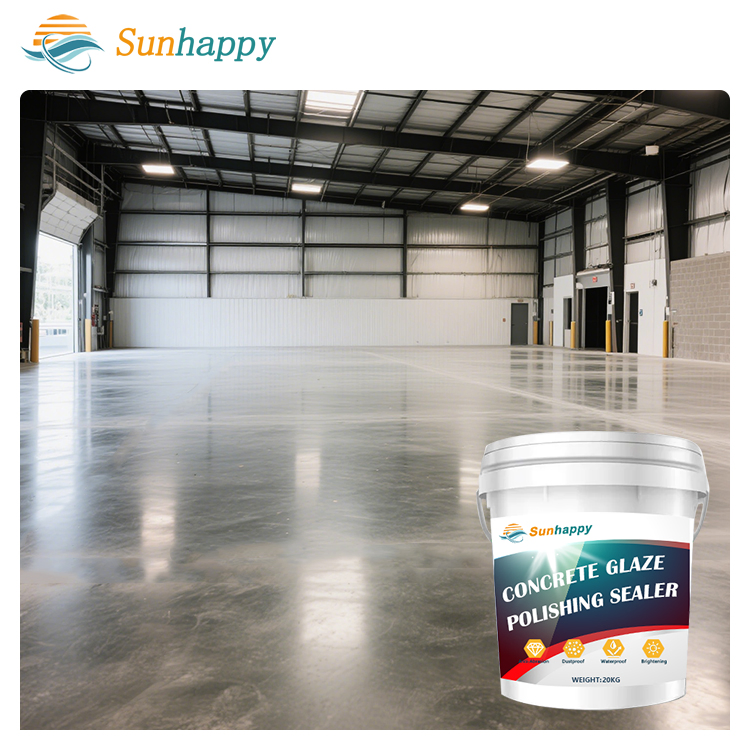 Deep Penetration High Adhesion Cement Floor Polish Glaze Brightener Improvement Eco-Friendly Concrete Glaze Polishing Sealer