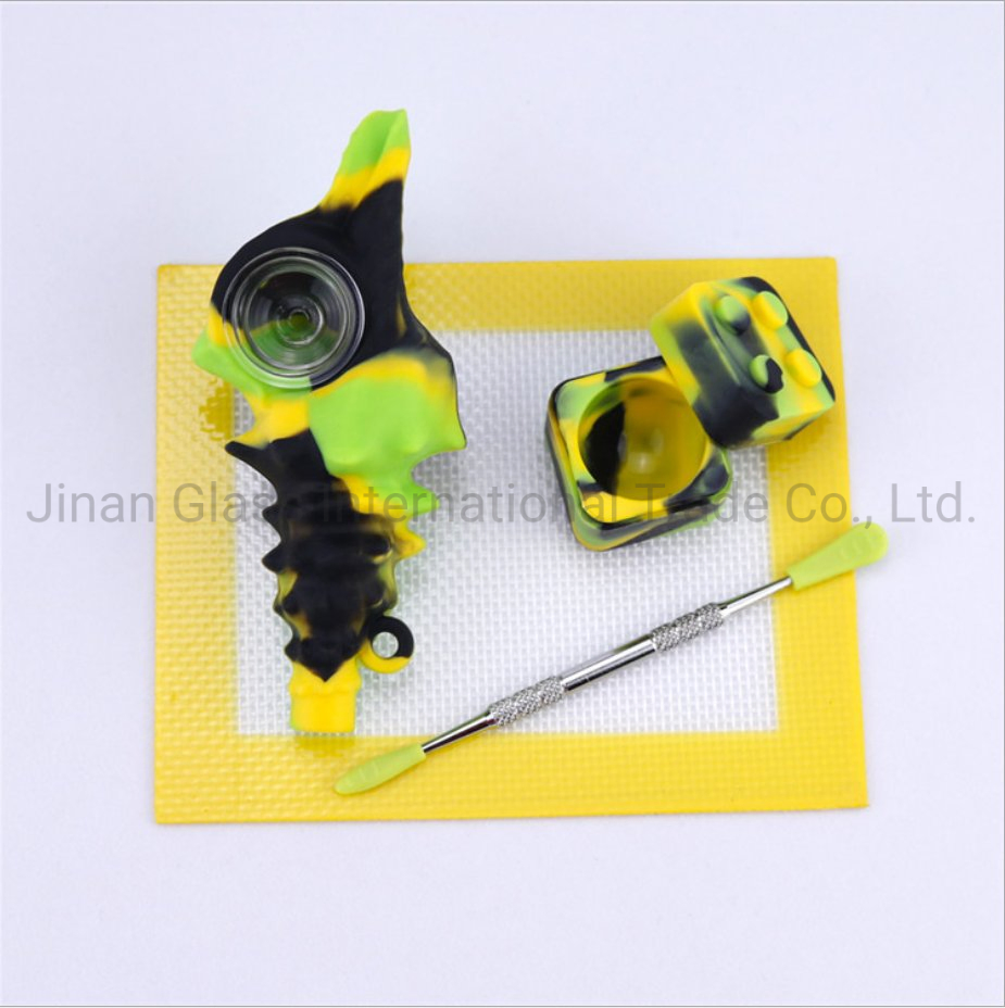 Wholesale Silicone Cigarette Set Conch Pipe Set Glass Smoking Water Pipe