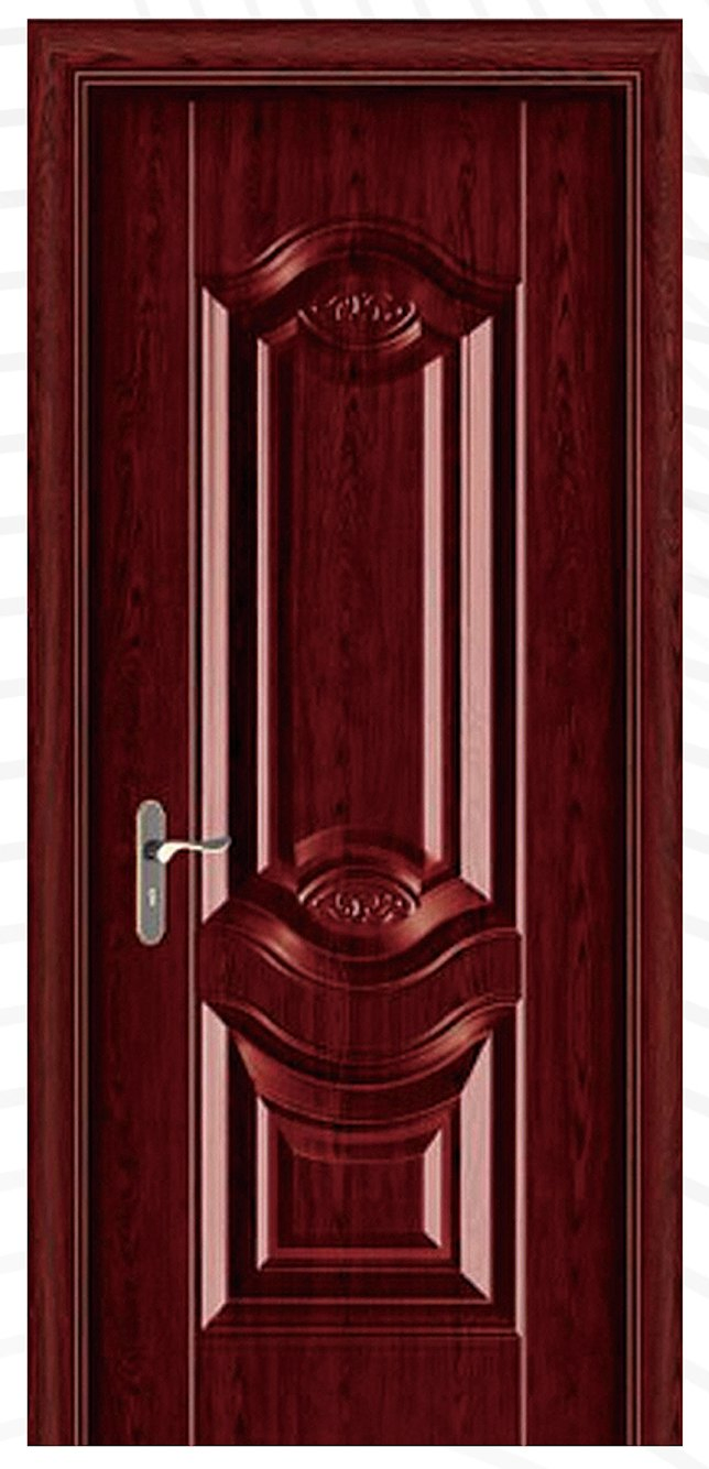 Elegant Patio American Panel Door with Steel and Wood Design