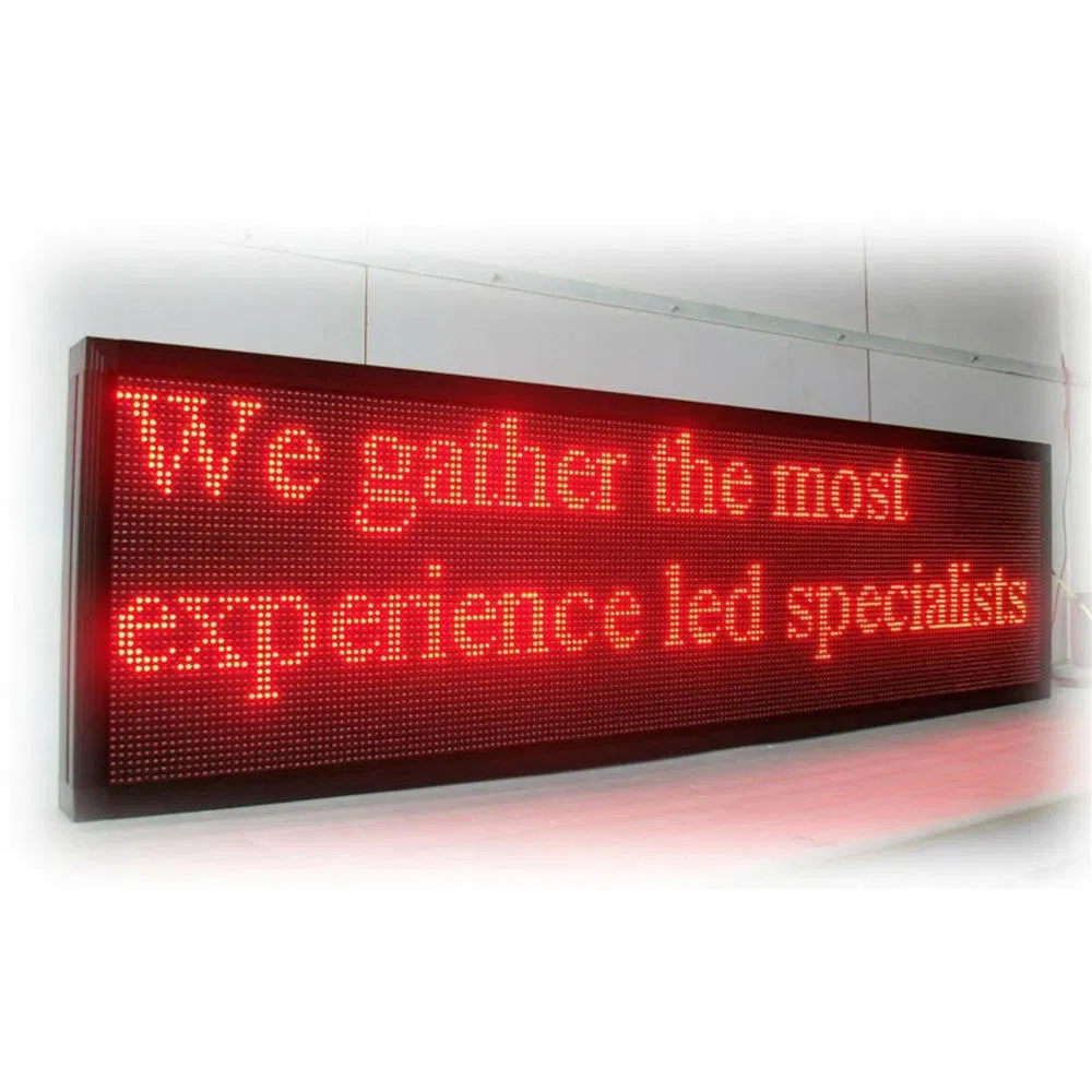 P10 Red Live Background Electronic Screen Stage Outdoor Display Wireless LED Moving Message Text Display Module