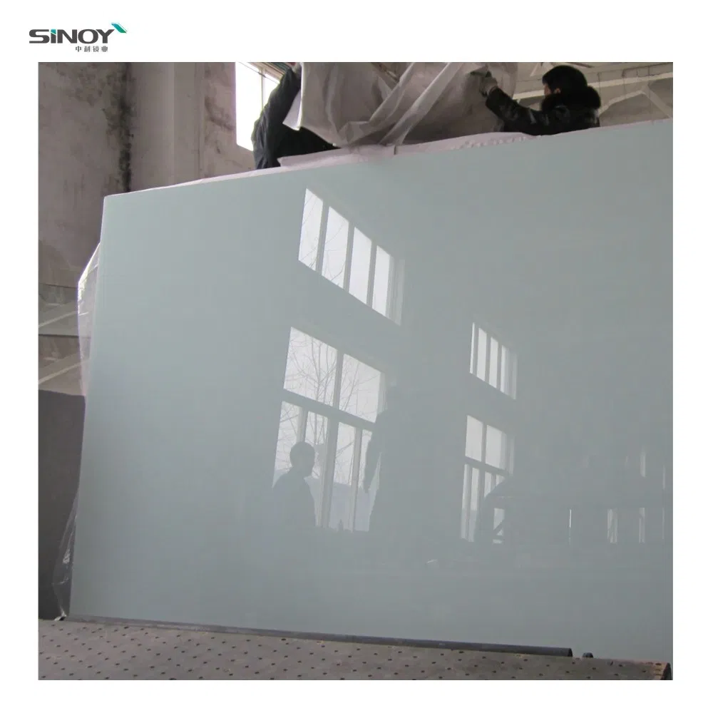 Milky White Laminated Glass Tile Back Painting Glass