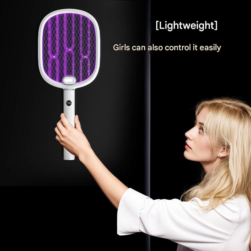 Factory Handheld Mosquito Bat Rechargeable Electric Fly Mosquito Killer Lamp Swatter Bug Zapper Racket Mosquito Repellent Swatter