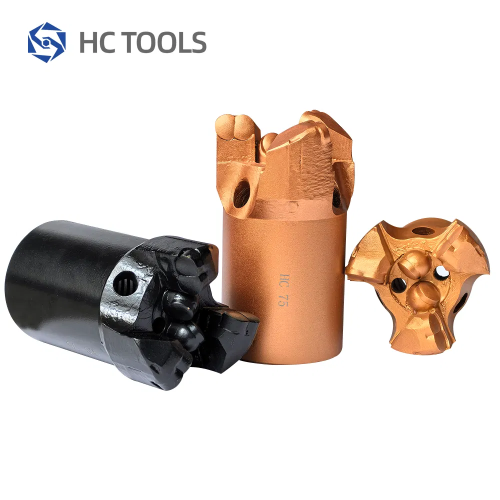 in Stock Hole Opener Diamond PDC Drill Bit 75mm PCD Cutters Oil Water Well Mining Drilling