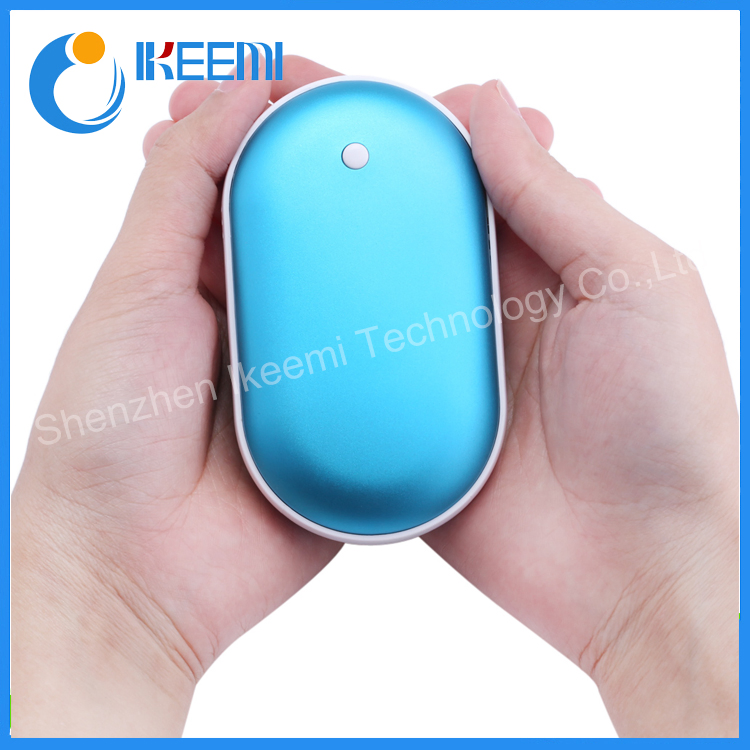 Mini 5V USB Winter Power Bank Double Heating
