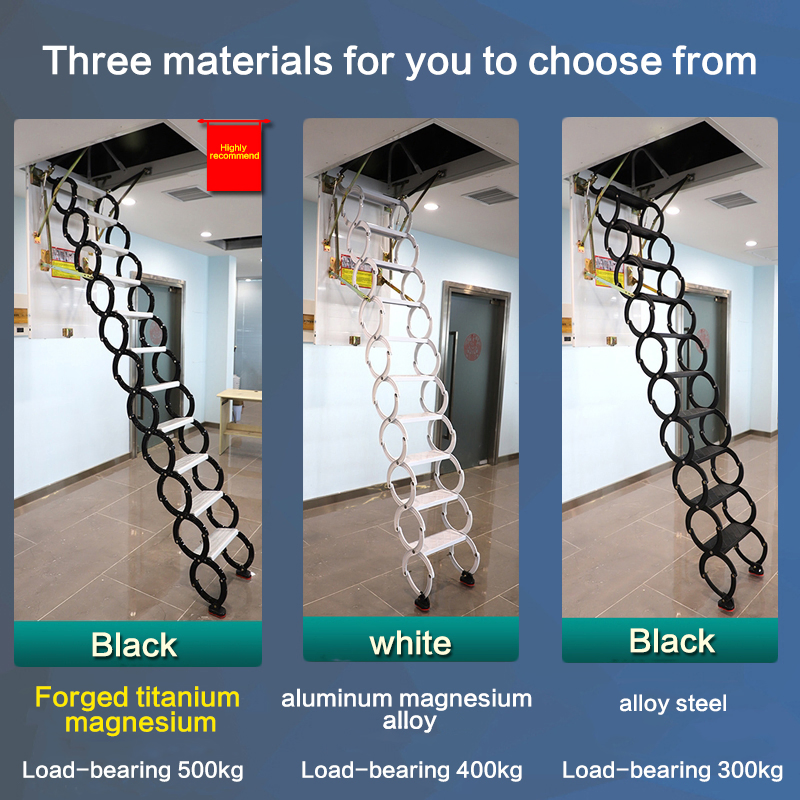 Smart Automatic Folding Stairs for Attics and Home Spaces