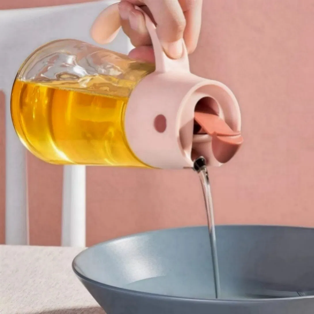 Oil Dispenser with Non Slip Base Staying Stable on Wet or Oily Surfaces