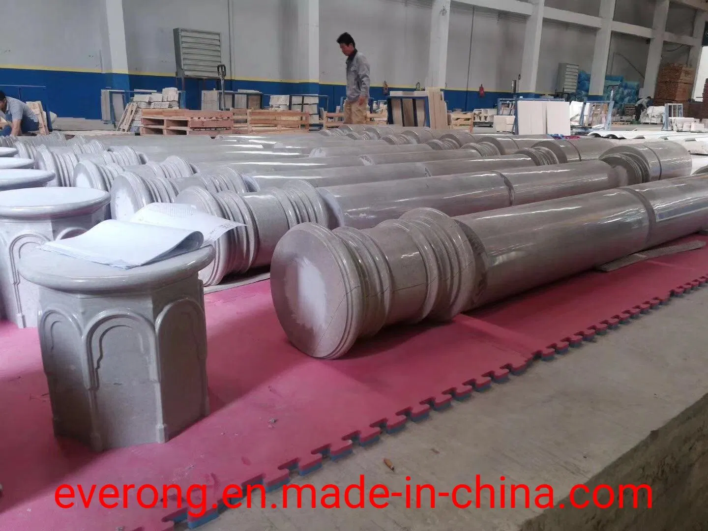 Natural Beige Yellow Sandstone Column for Architectural Building Project