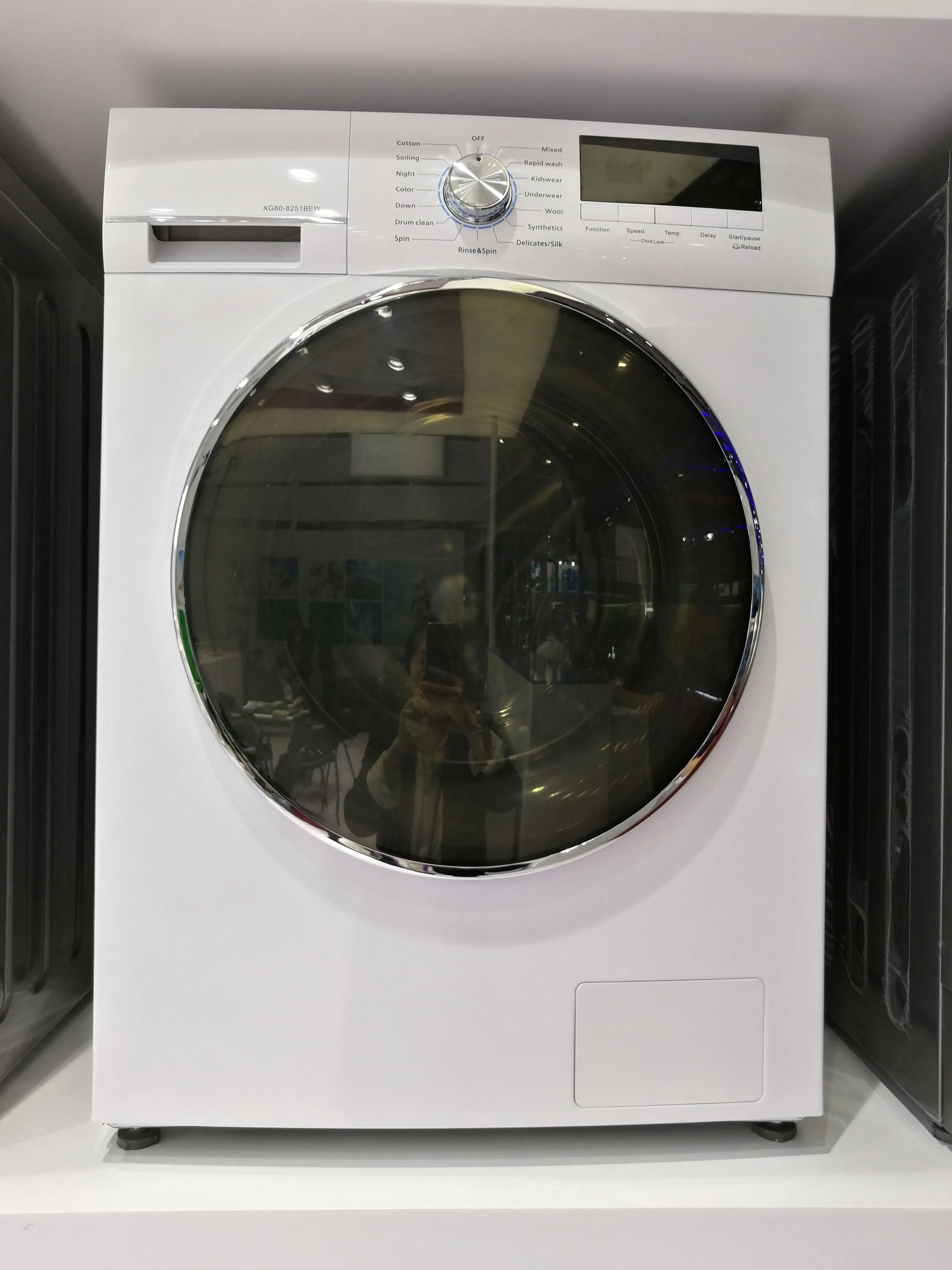 12kg Europe Standard LCD Digital Display Clothes Washer Portable Hand Washing Machine with Dryer