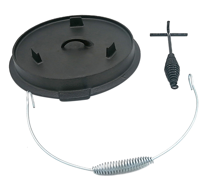 Чугунная жаровня Preseaseond с двойной крышкой